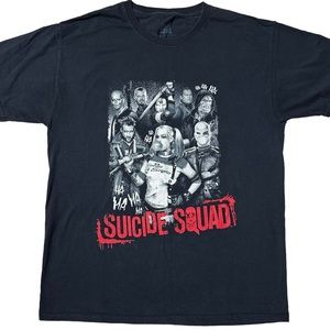 Suicide Squad Official Graphic Short Sleeve T-Shirt Black Unisex Sz L
